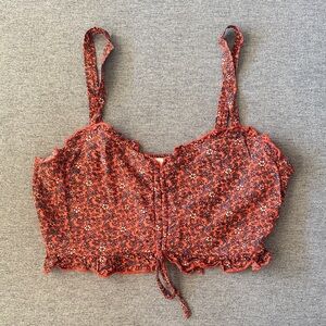 🔥Floral Crop Tank Blouse